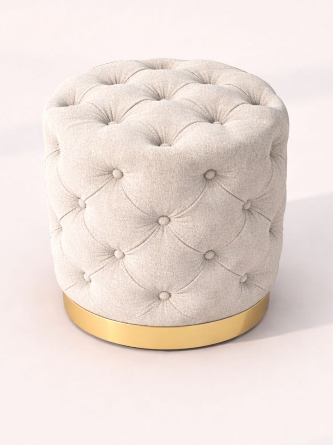 Horizontal Eight Beige Round Ottomans-picture-12