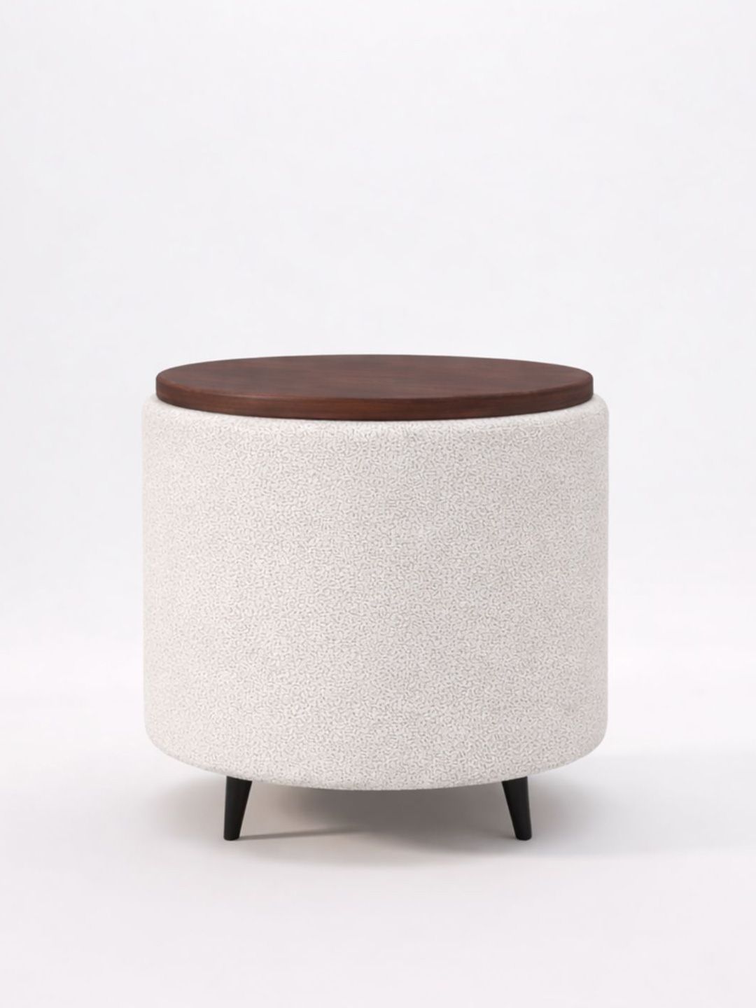 Horizontal Eight White Round Ottomans-picture-28