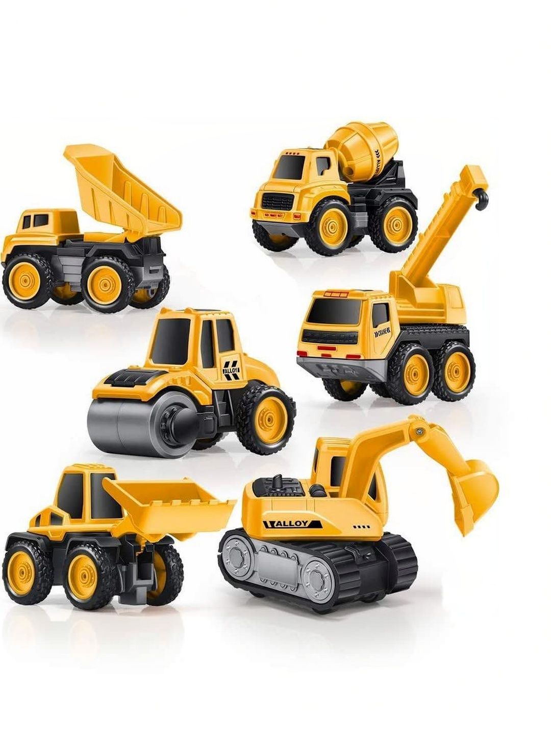 Learn With Fun Pack Of 6 JCB Dumper Toy Vehicles-picture-10