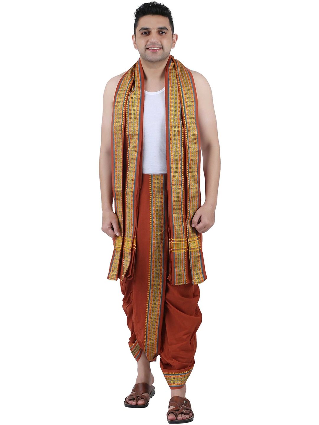 PRAKASAM COTTON Men Cotton Dhoti Dhotis-picture-39