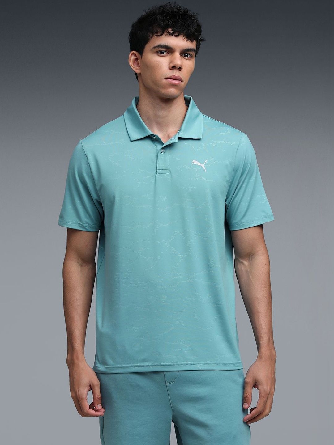 Puma Cloudspun Mens Embossed Training Polo Tshirts-image-48