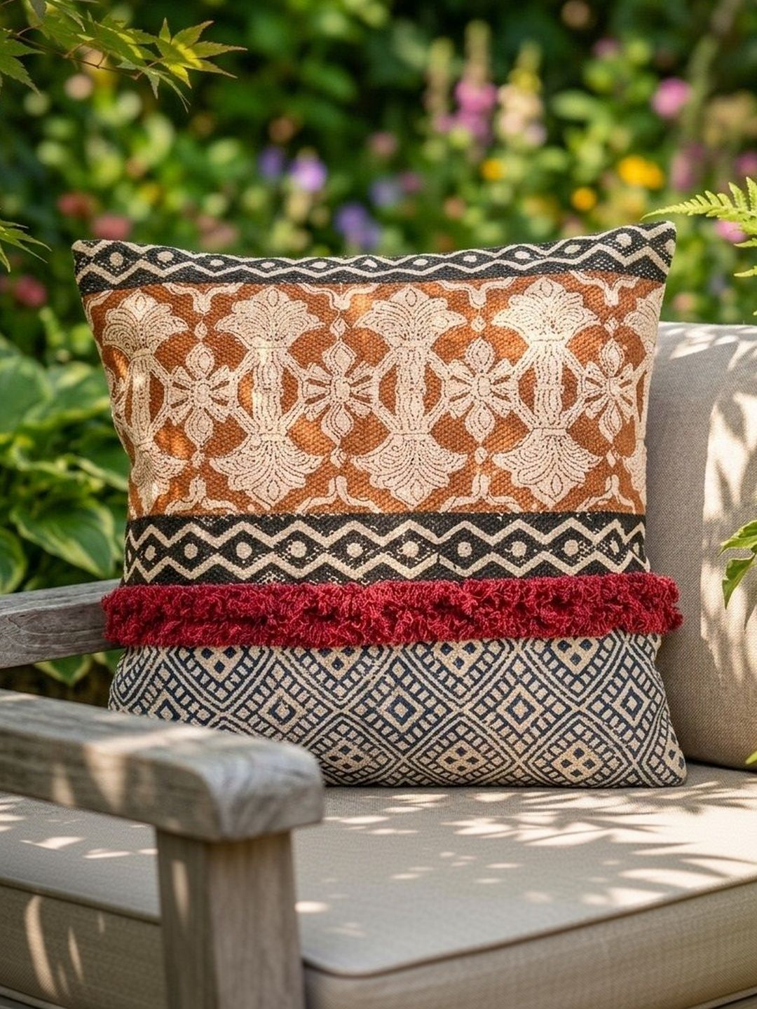 Myntra Elegant Homes Multicoloured Square Cushion Covers-image-0