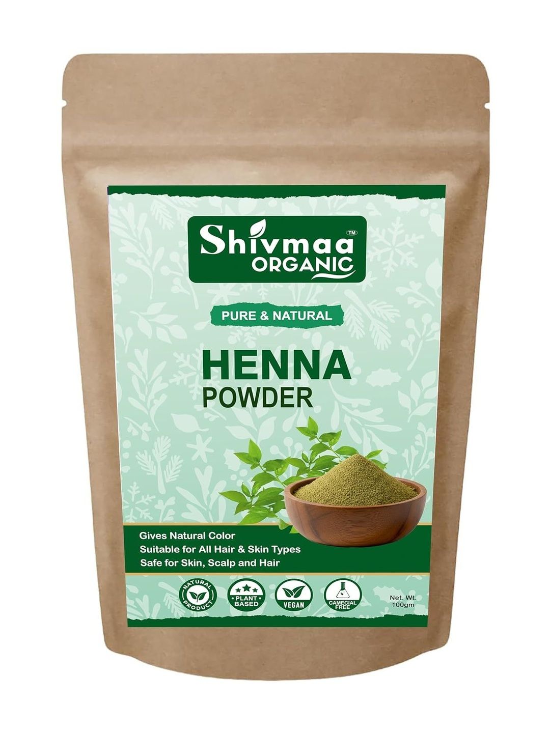 SHIVMAA ORGANIC Pure & Natural Henna Powder - 100 g - Black-image-39