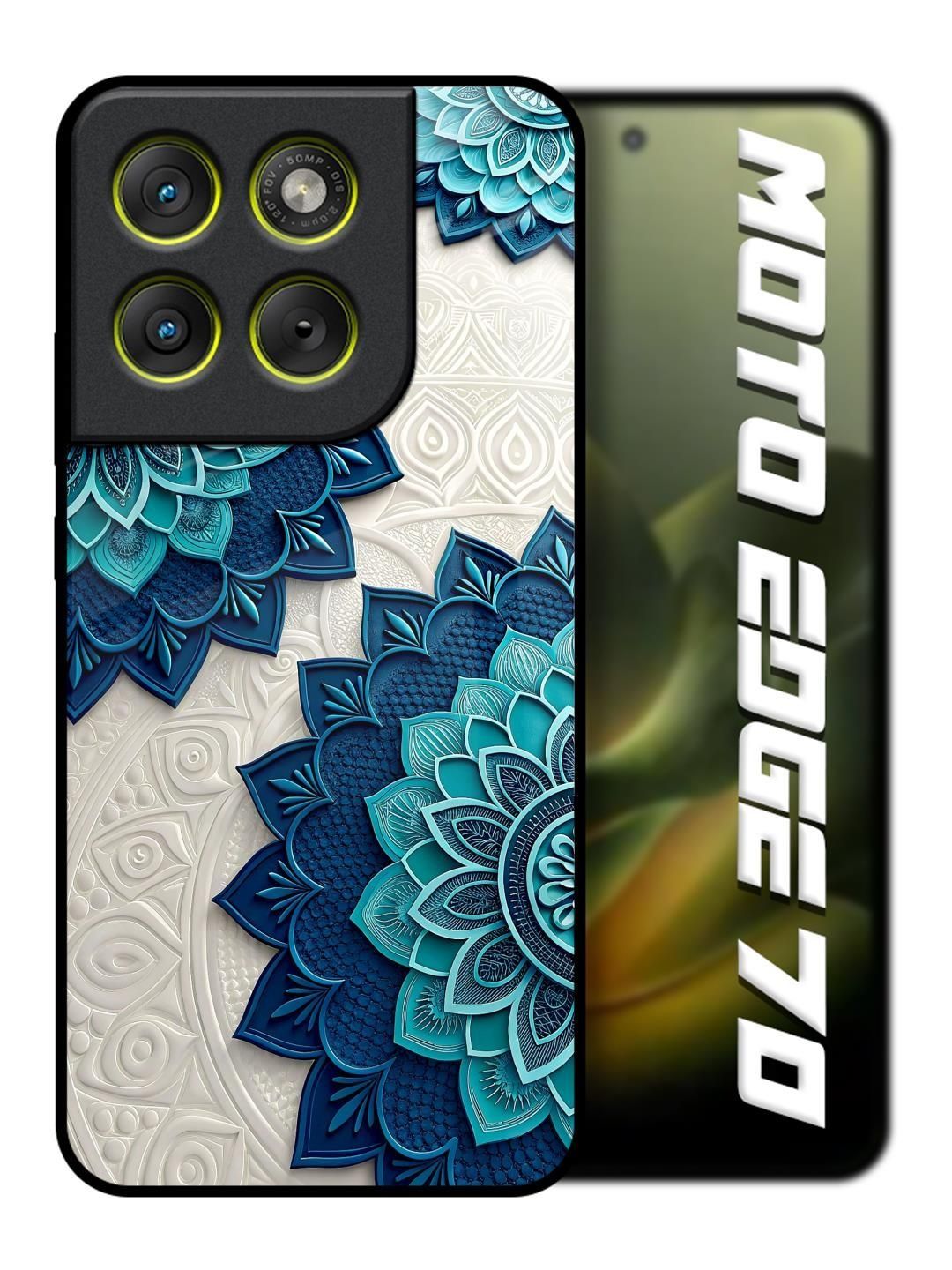 QRIOH Floral Printed Motorola Edge 70 5G Back Case Mobile Accessories-picture-39