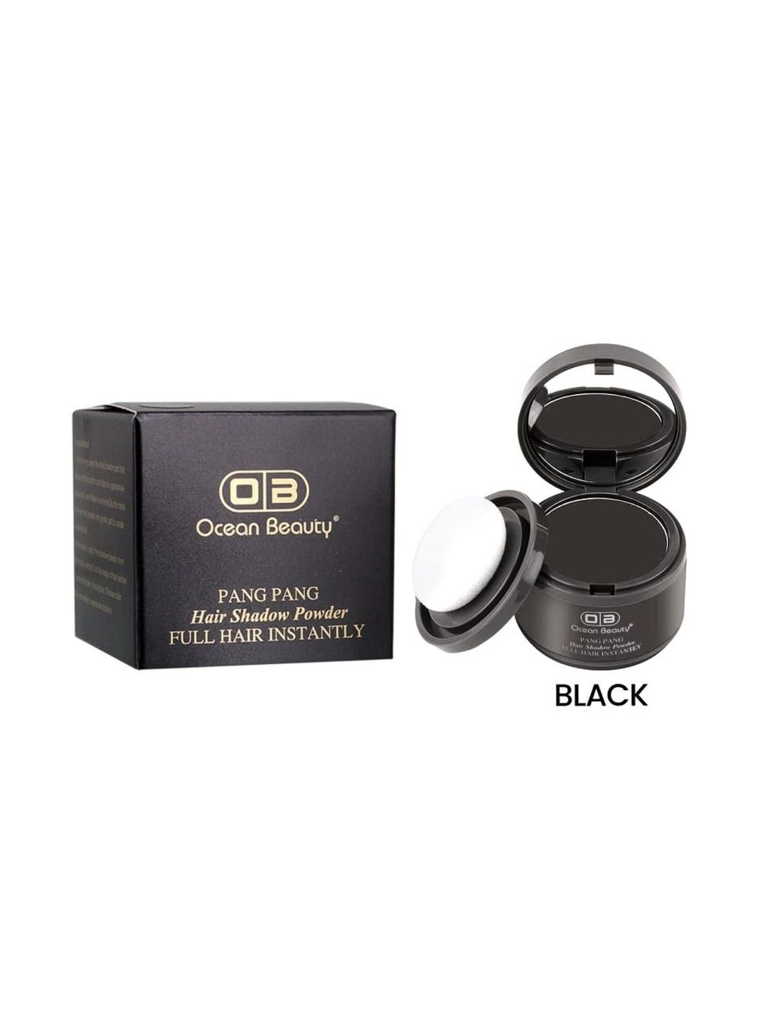 OB Ocean Beauty Line Gap Waterproof Hair Colour With Sponge Stick Brush - 4 g - Black 01-picture-21