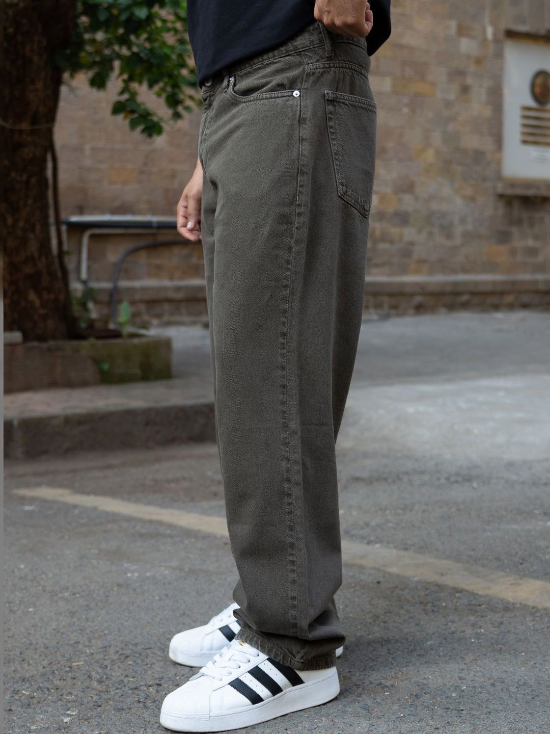 Powerlook Men Cotton Mid-Rise Baggy Jeans-picture-17