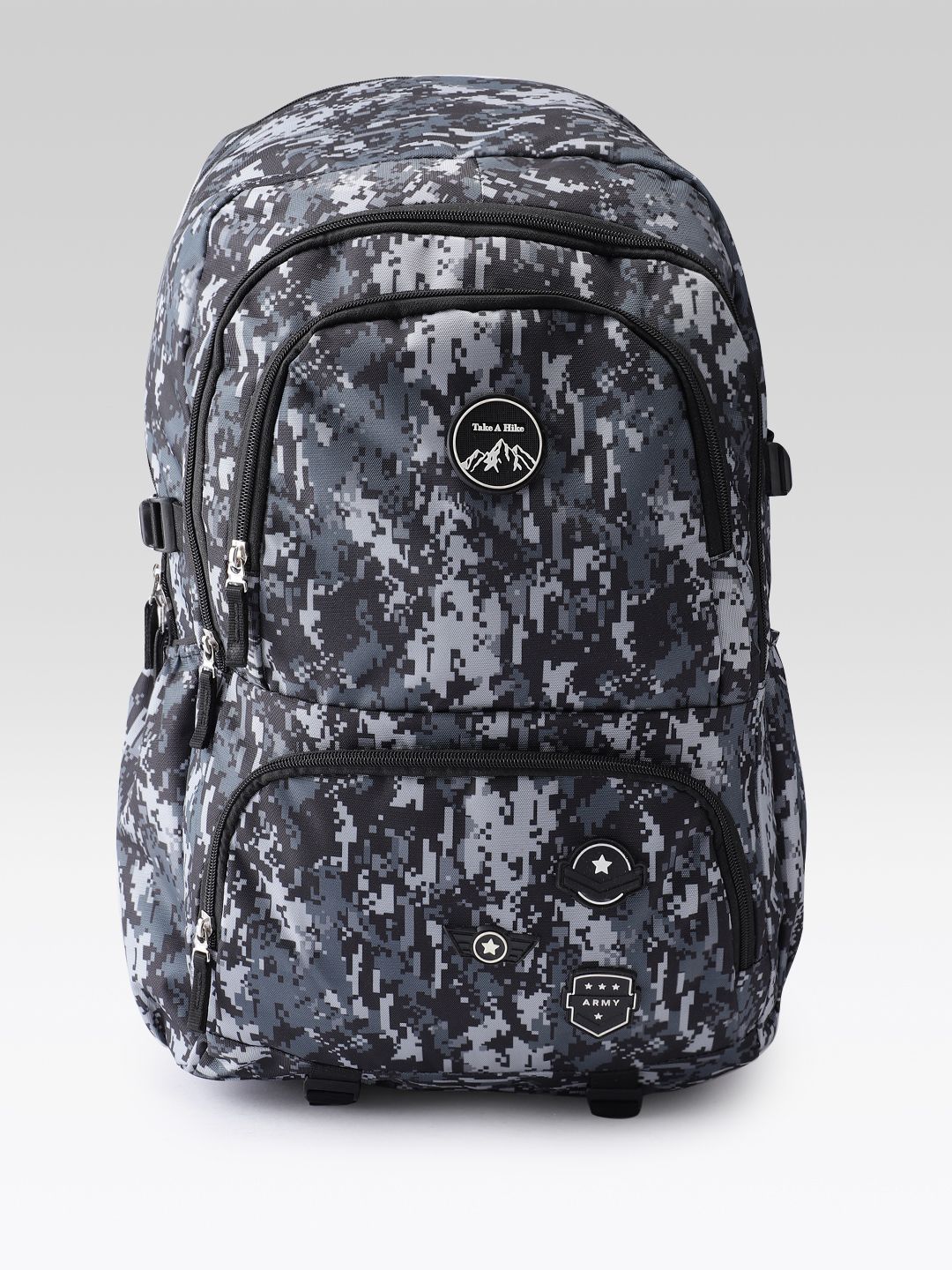 Priority Unisex Camouflage Printed Backpack with Hip Strap & Rain Cover-image-8