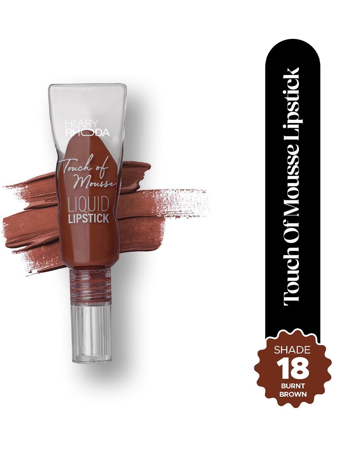 Hilary Rhoda Touch Of Mousse Waterproof Liquid Lipstick - 5 ml - Burnt Brown - Shade 18-image-28