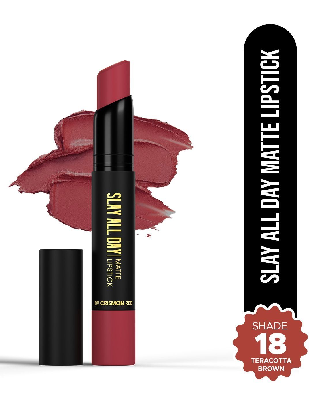 Hilary Rhoda Slay All Day Matte Lip Crayon- 2.6 g -Teracotta Brown - Shade 18-picture-10