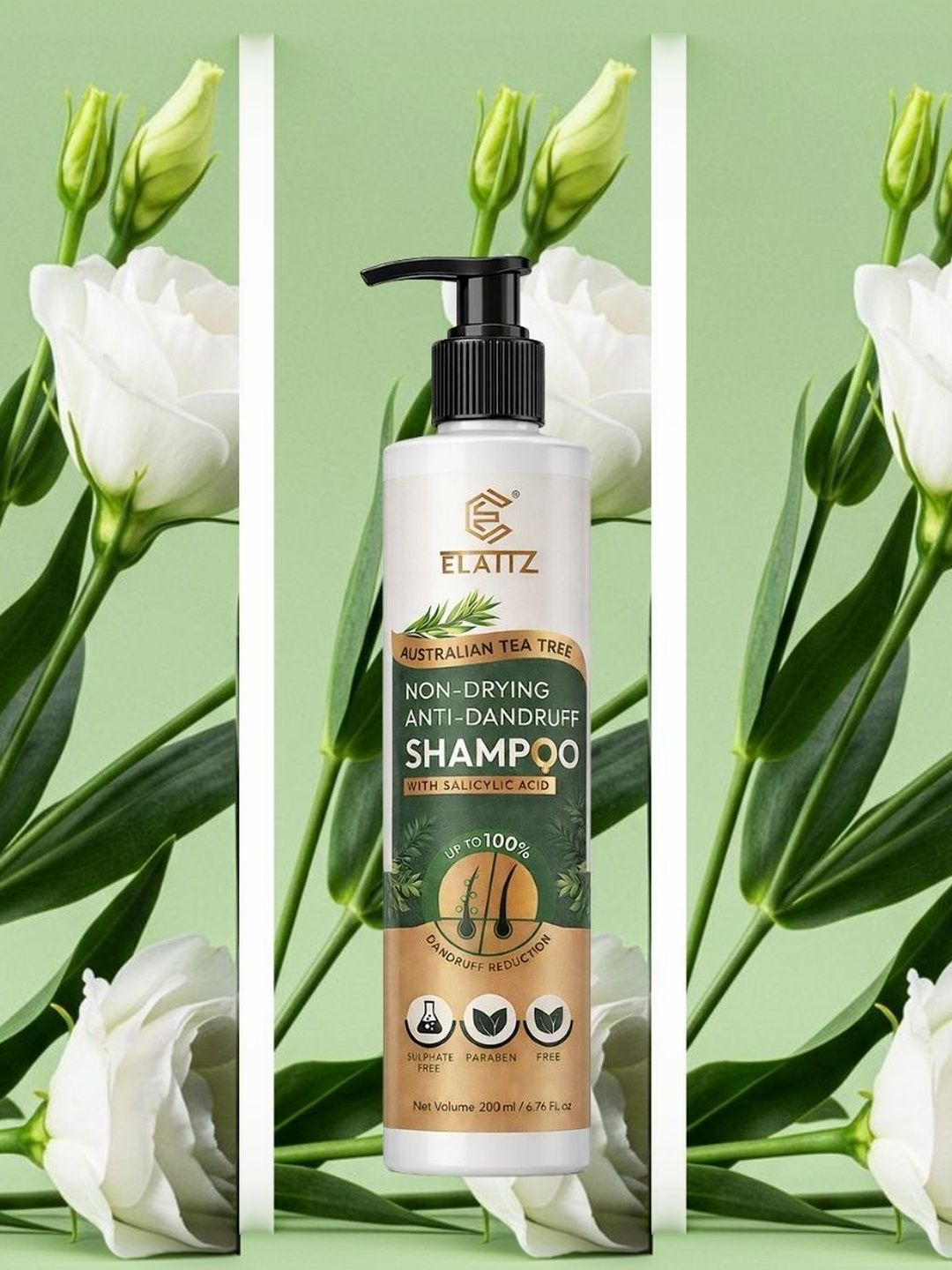 ELATIZ Australian Tea Tree Non Drying Anti Dandruff Shampoo - 200ml-image-44