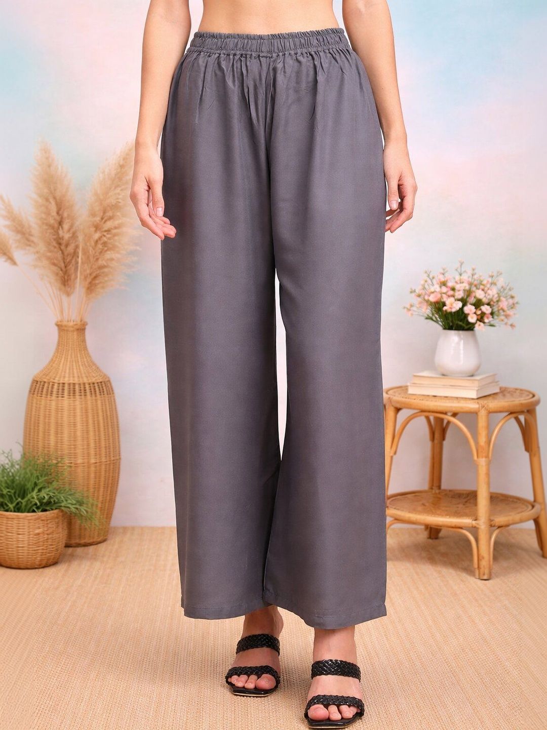KALINI Women Flared Ethnic Palazzos-picture-31