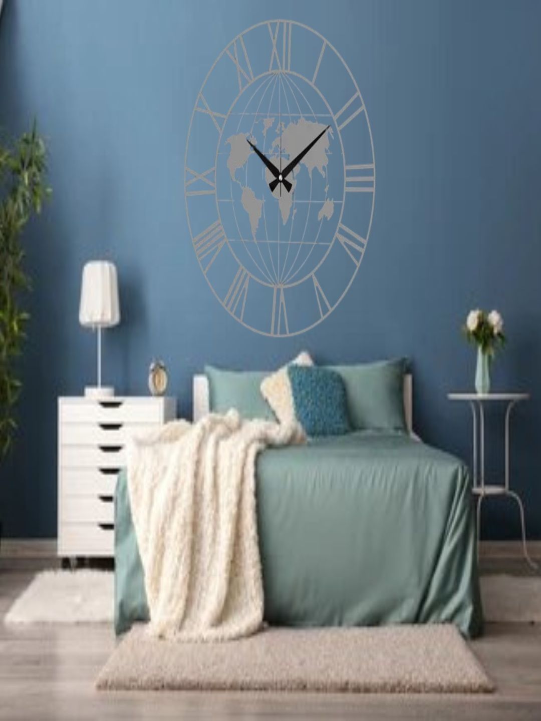 VENTUOS Grey Wall Clock-image-40
