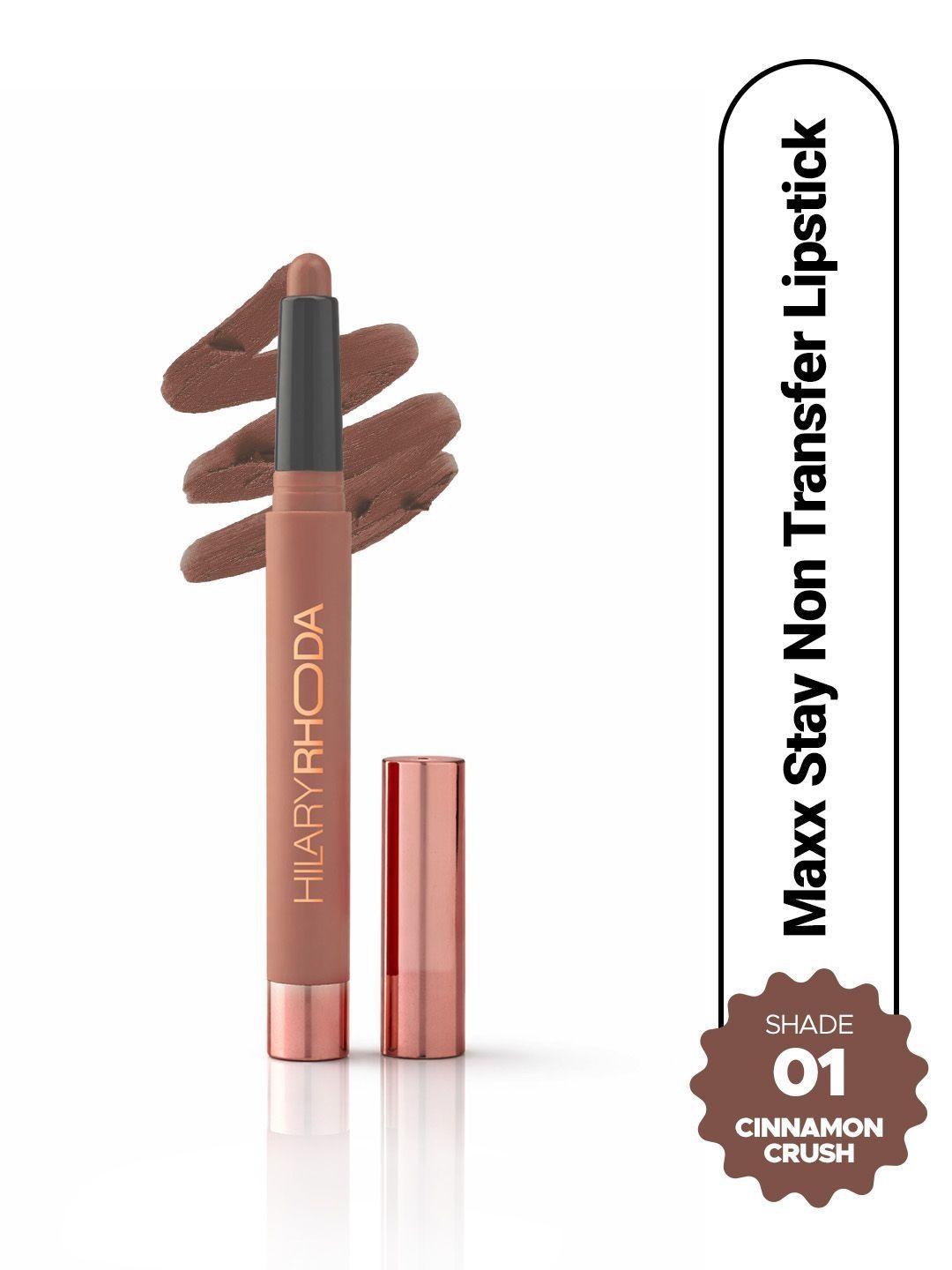 Hilary Rhoda Maxx Stay Non Transfer Lip Crayon - 1.5 g - Cinnamon Crush - Shade 01-image-14