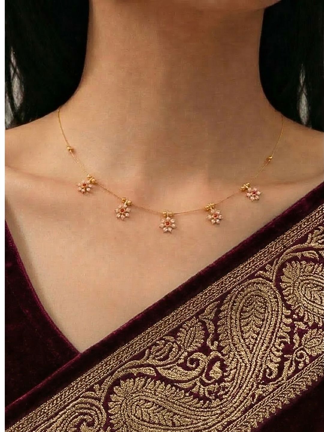 Anouk Brass Gold-Plated Choker Necklace-picture-24