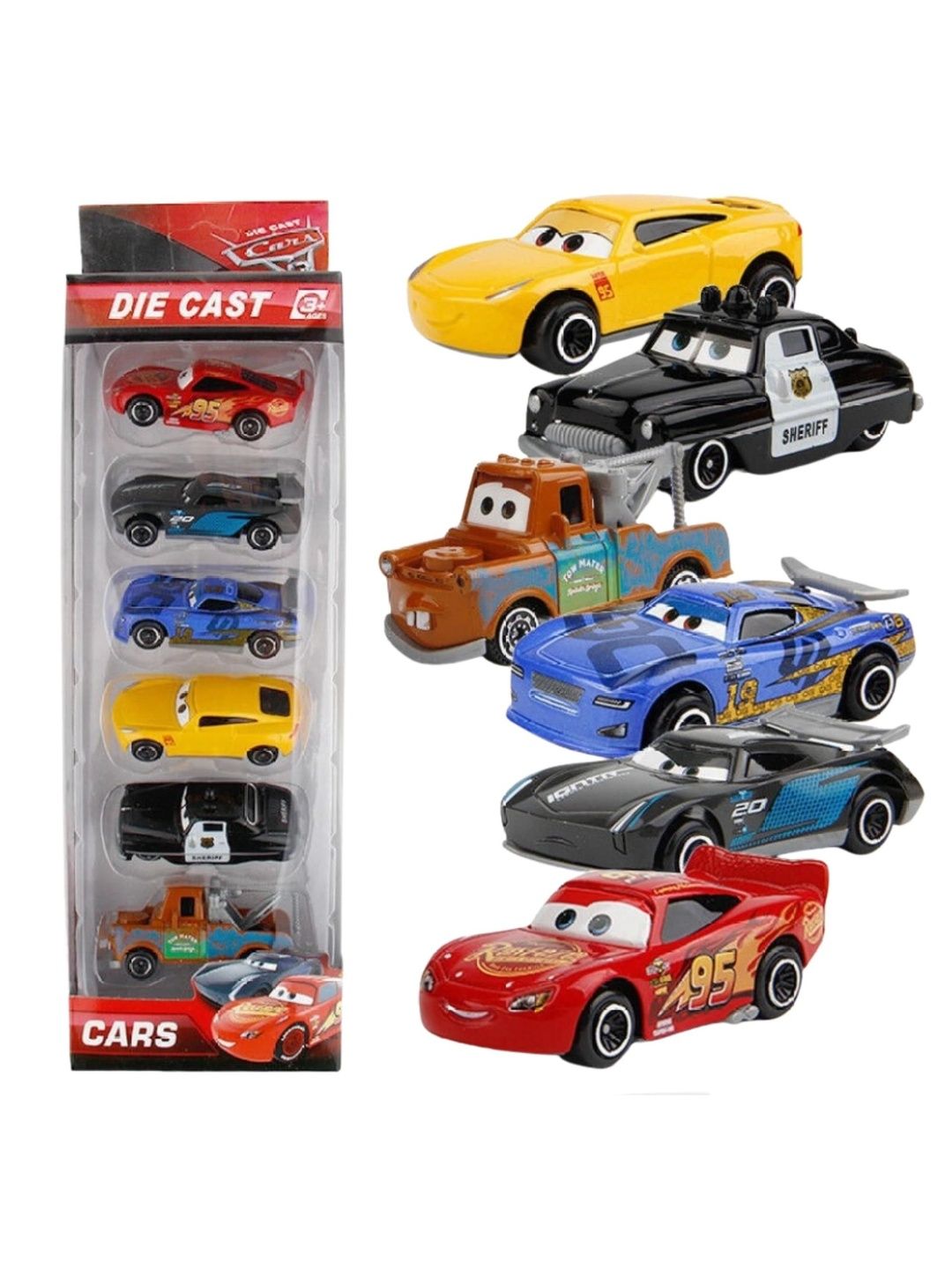 Learn With Fun Pack Of 6 Car Toy Vehicles-picture-57