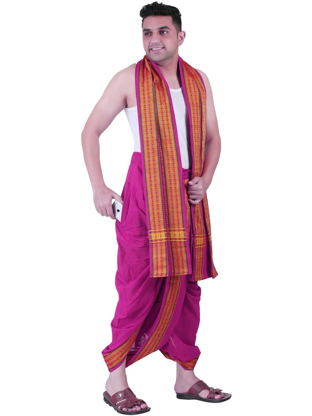 PRAKASAM COTTON Men Cotton Dhoti Dhotis-picture-25