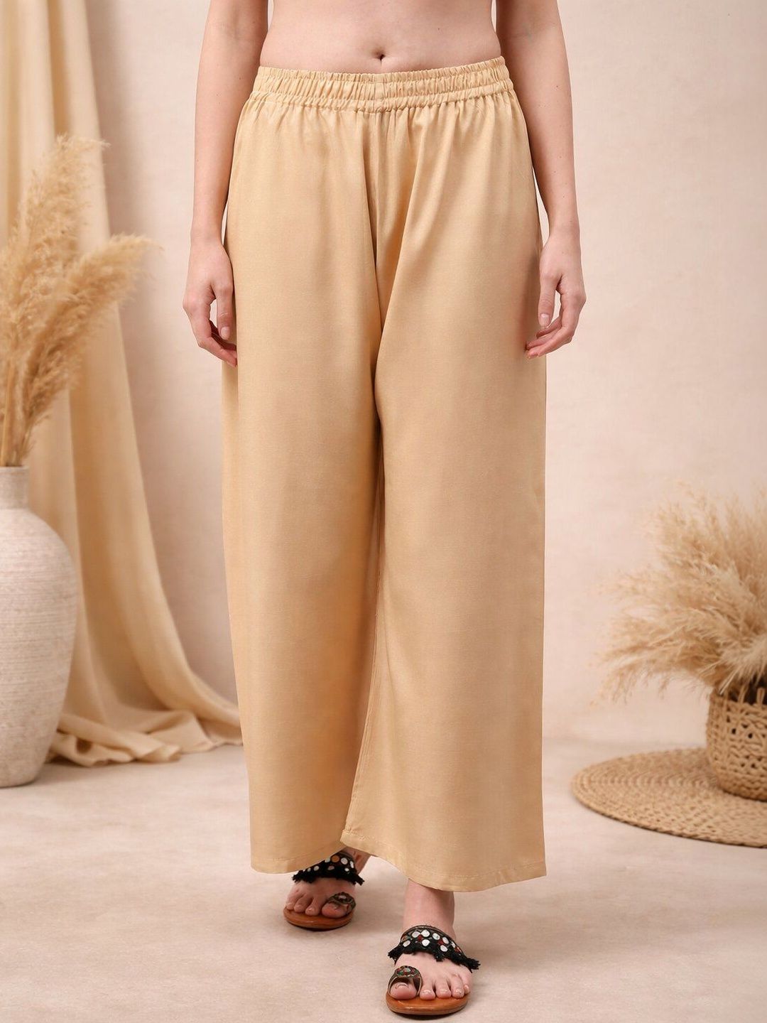 KALINI Women Flared Ethnic Palazzos-picture-57