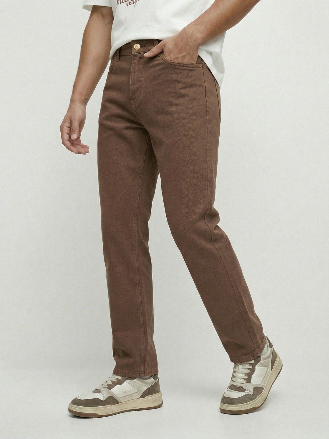 glitchez Men Straight Fit Pure Cotton Jeans-picture-41