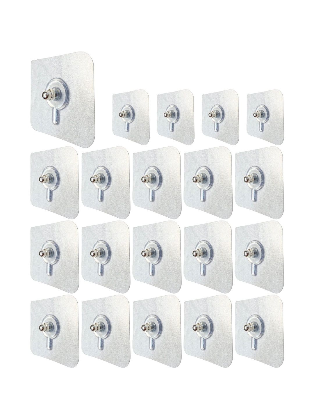BESTZONE RETAIL MALL 20-Pcs Transparent Self Adhesive Hooks-picture-12