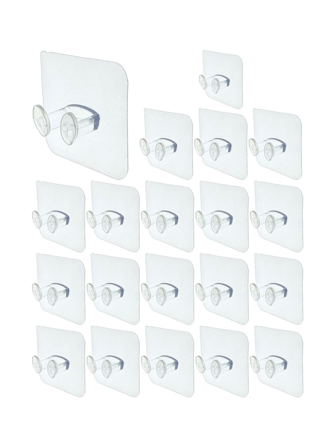 BESTZONE RETAIL MALL 20-Pc Transparent Self Adhesive Power Plug Socket Mobile Holder Hooks-picture-18
