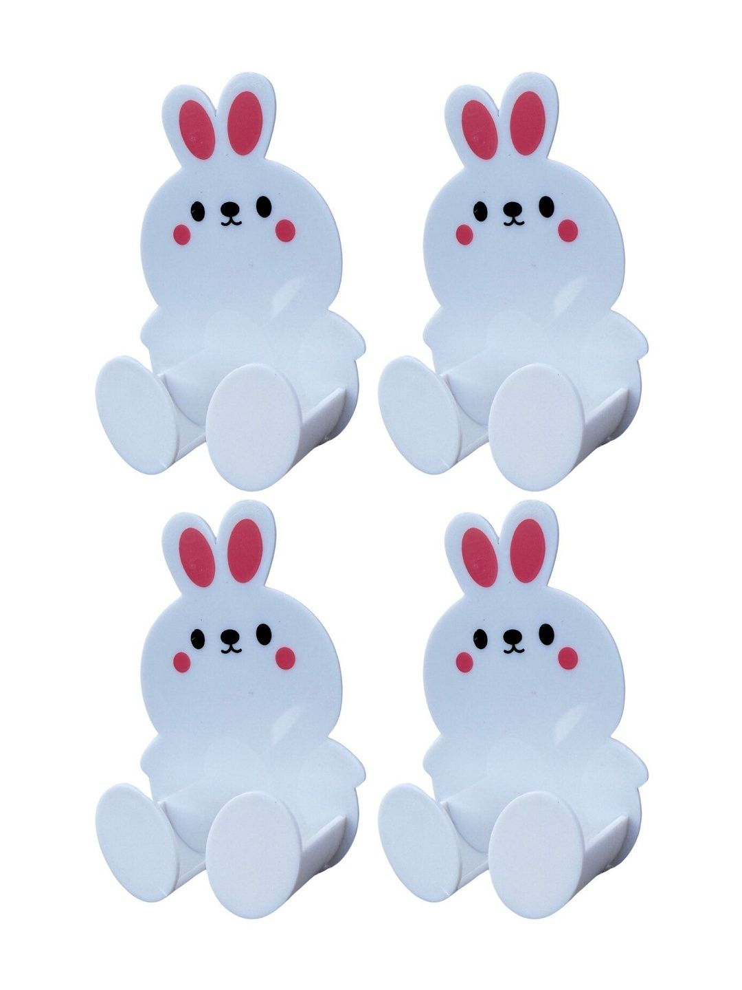 BESTZONE RETAIL MALL 4-Pcs White Self Adhesive Power Plug Socket Mobile Holder Hooks-image-28