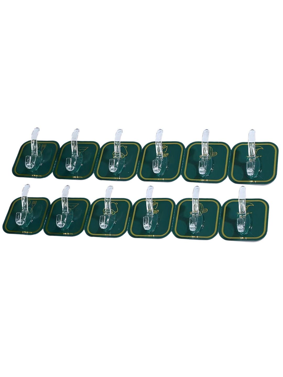 BESTZONE RETAIL MALL 2-Pcs Green & Transparent Hanger Holder Hooks-picture-27