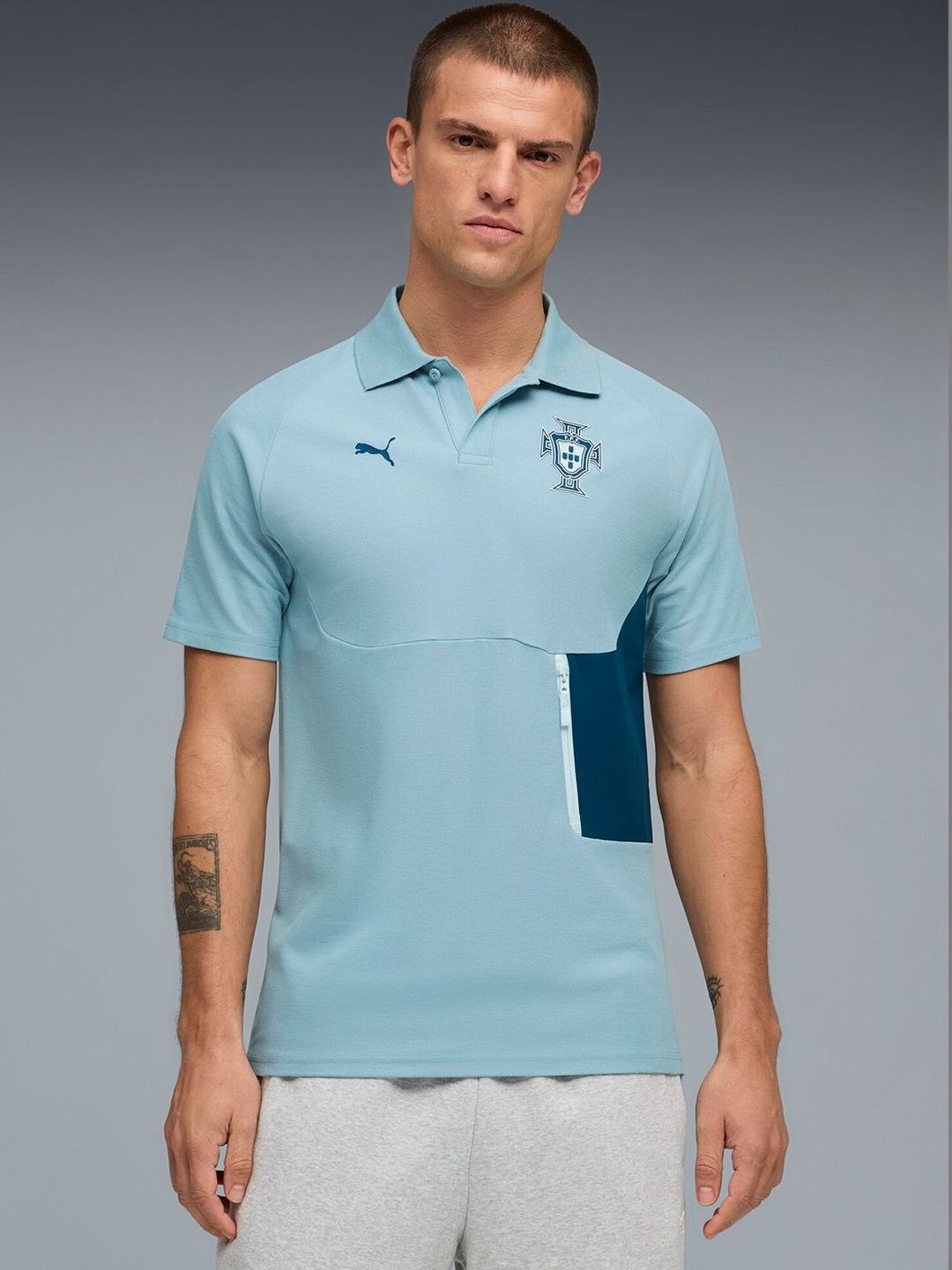 Puma Portugal Tech Men's Knitted Polo Tshirts-picture-25