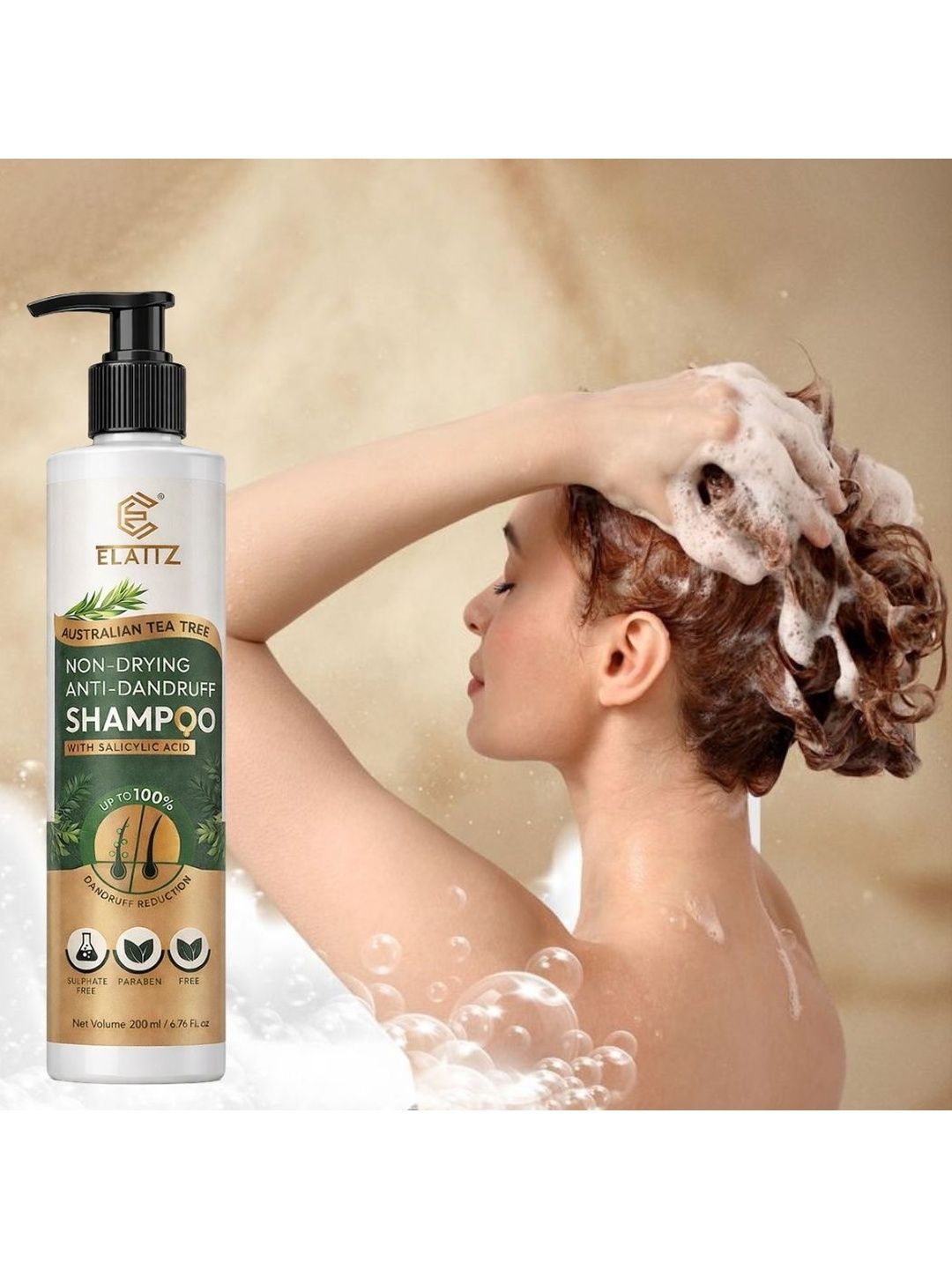 ELATIZ Australian Tea Tree Non Drying Anti Dandruff Shampoo - 200ml-picture-41