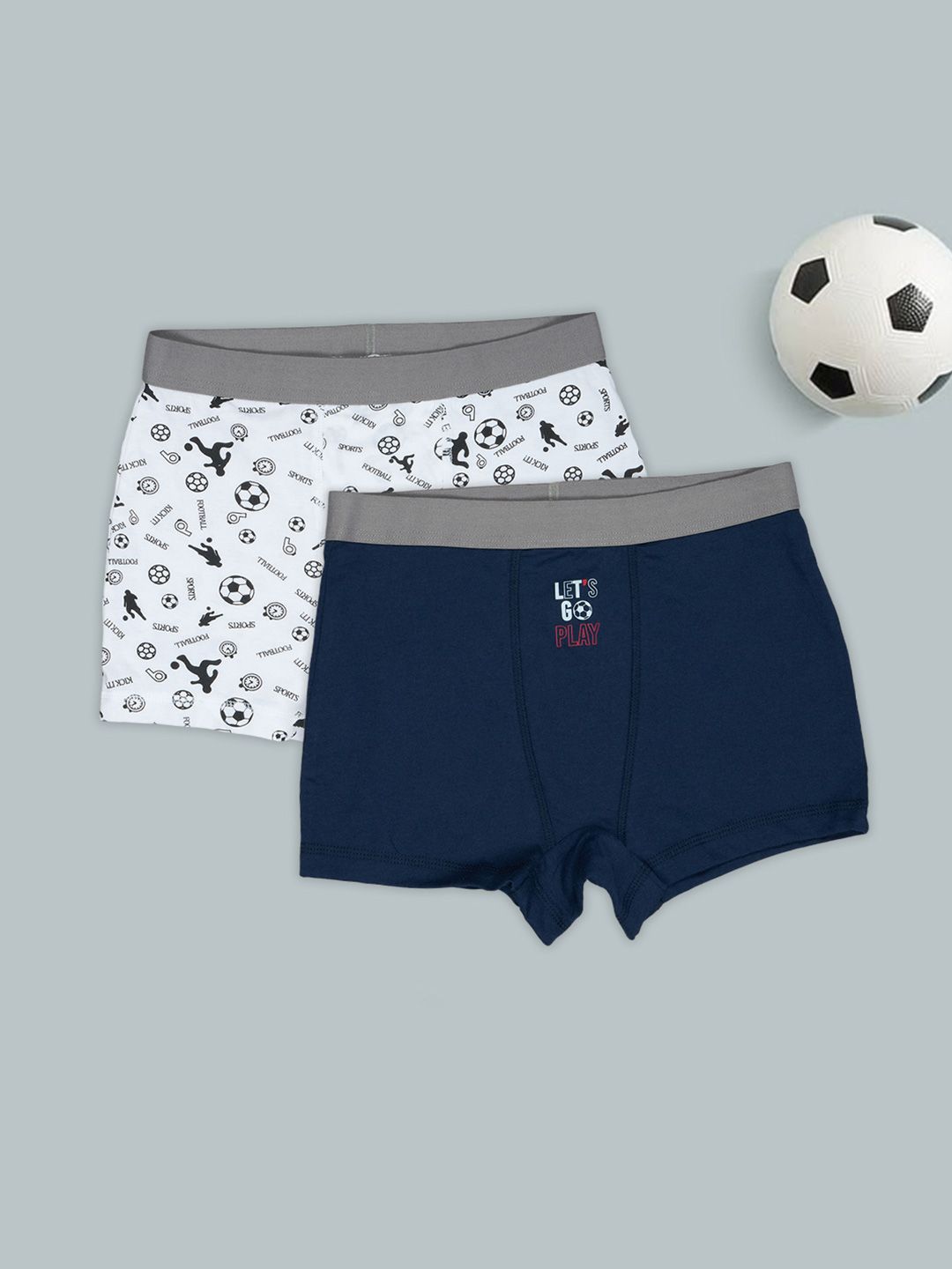 Pantaloons Junior Boys Pack of 2 Cotton Assorted Printed Trunks-picture-38