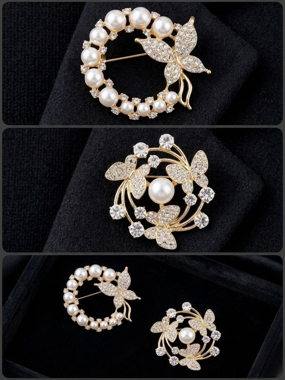 Baskety Gold-Toned Plated Metal Lapel Pin Brooch-picture-13