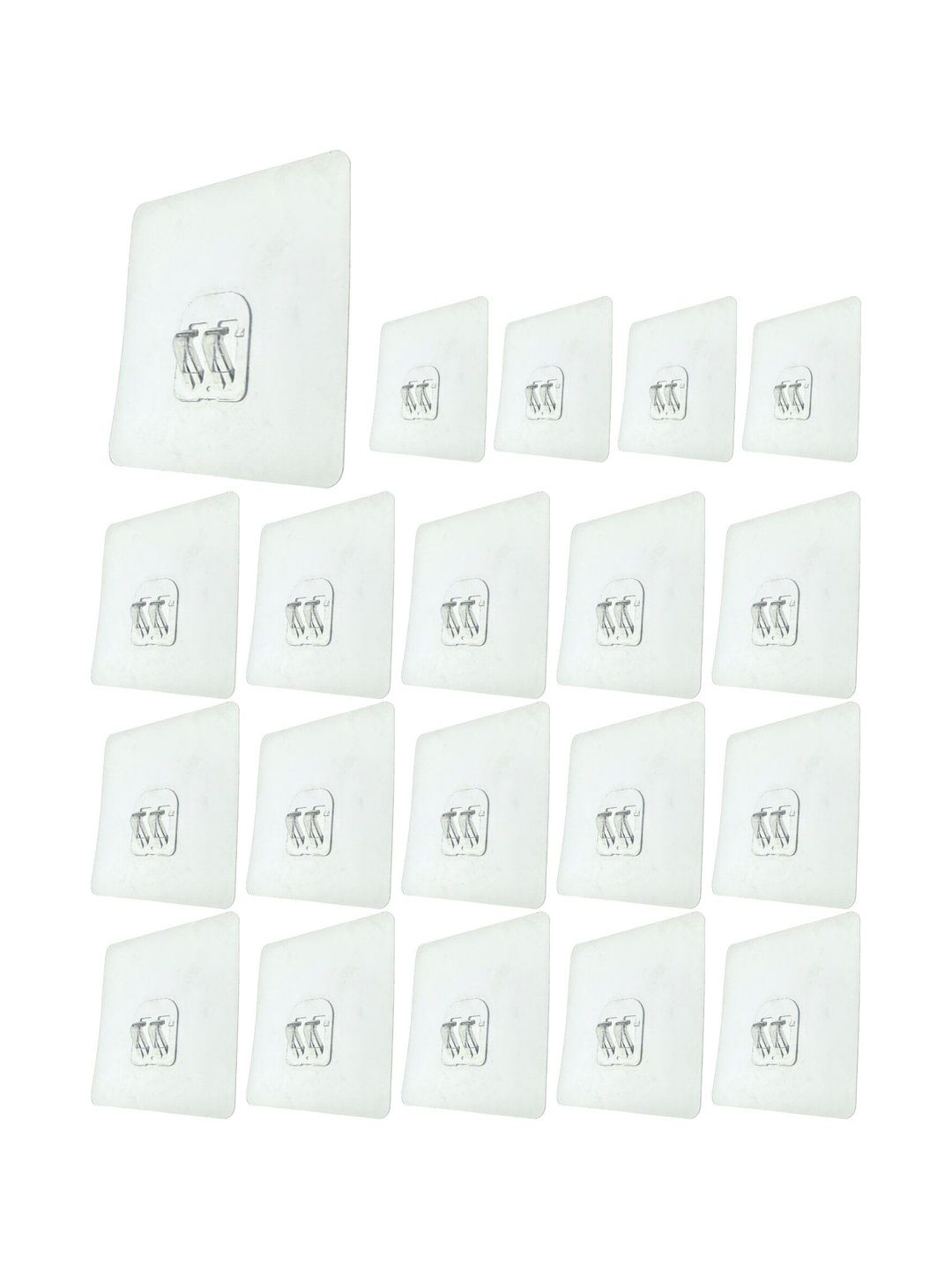 BESTZONE RETAIL MALL 20-Pcs Transparent Self Adhesive Wall Hooks-picture-55