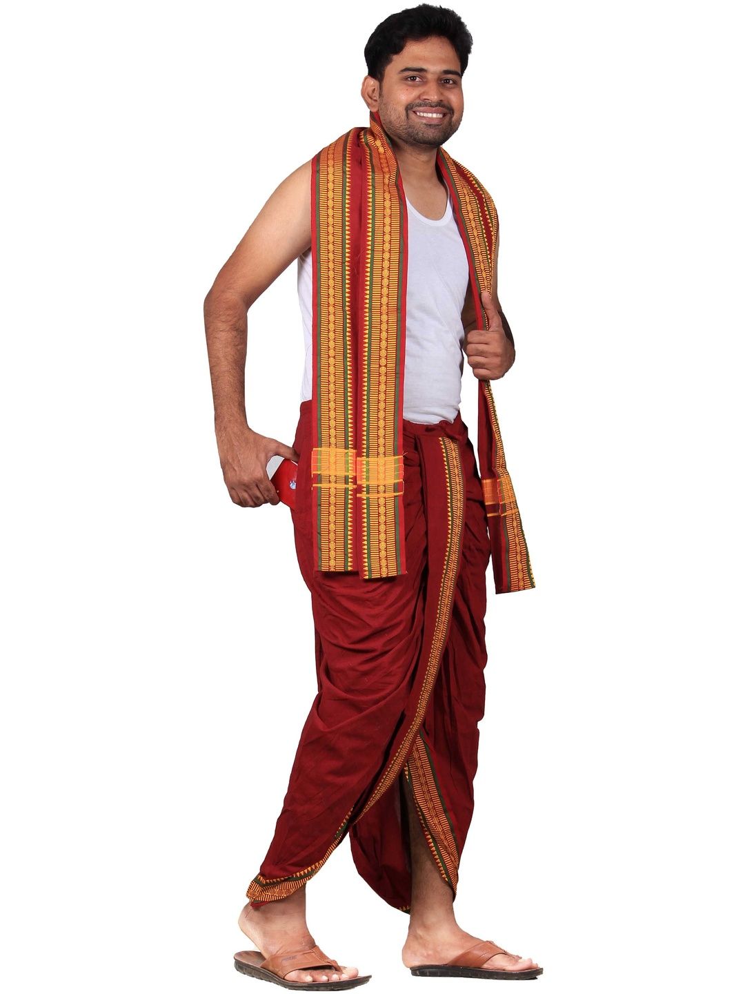 PRAKASAM COTTON Men Cotton Dhoti Dhotis-picture-41