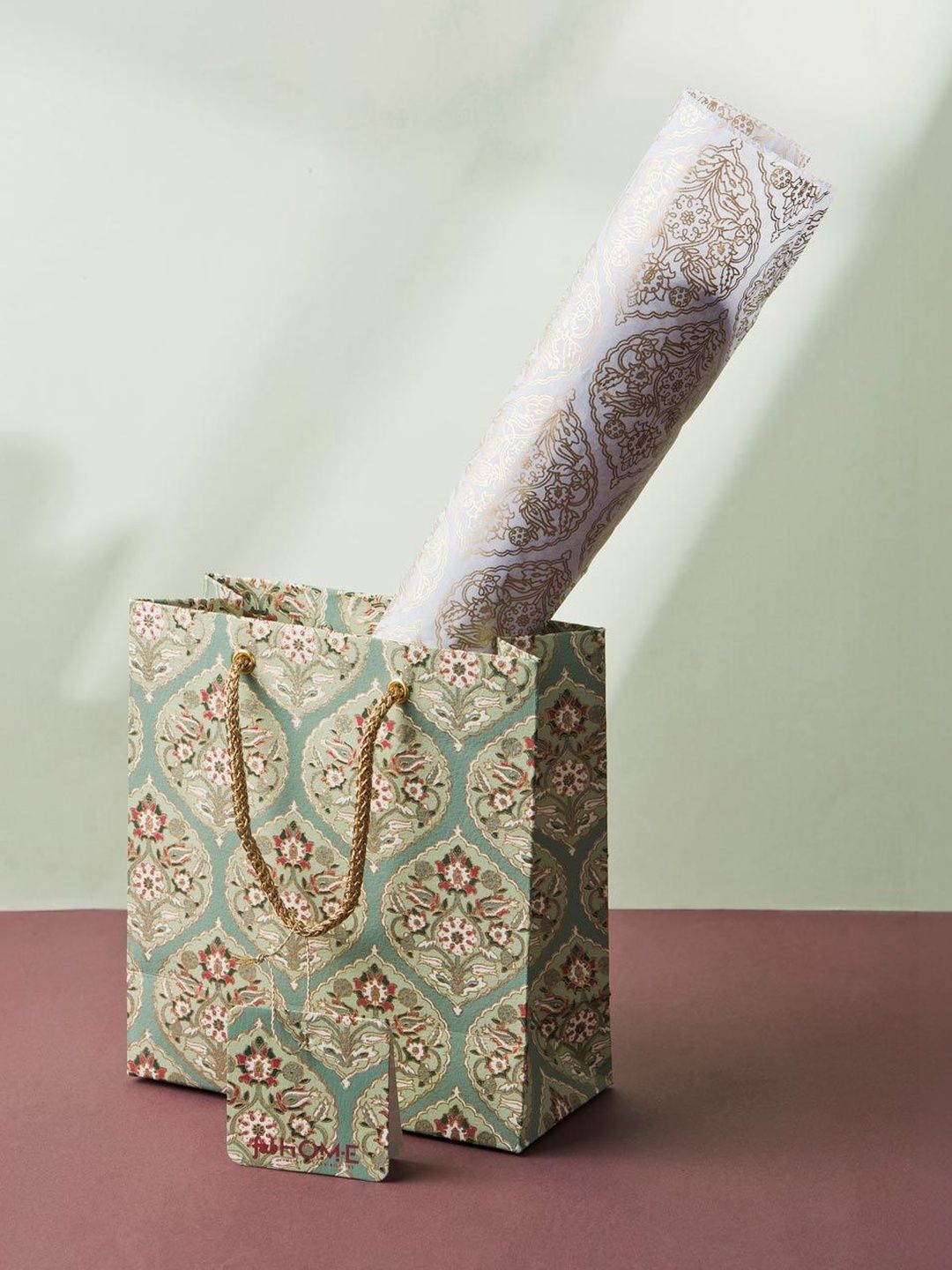 Fabindia Gulnaz Printed Paper Gift Bag-image-28