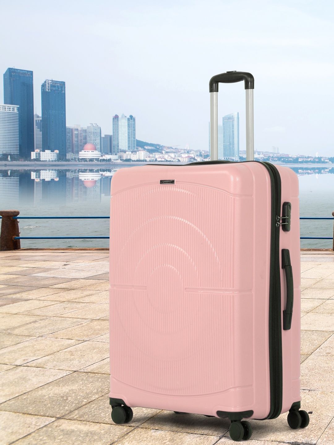 Teakwood Leathers Concentrix Hard Sided Large Trolley Suitcase - Volume 96 L-picture-39