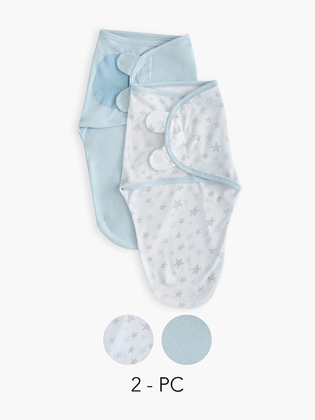 Juniors by Babyshop Multicoloured & White Set of 2 Geometric Blanket-image-42