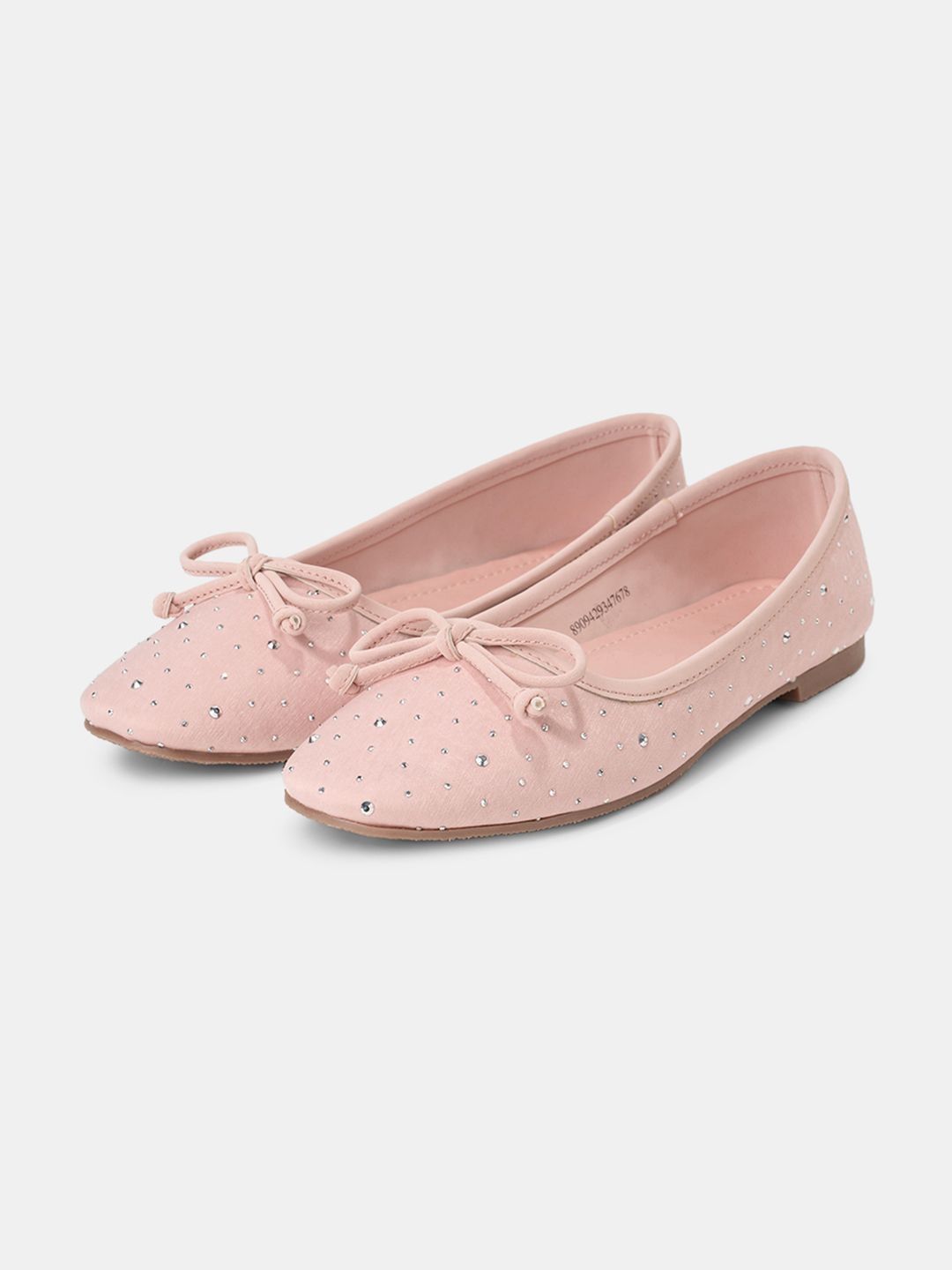 Pantaloons Junior Girls Textured Party Fashion with Bows Flats-image-45