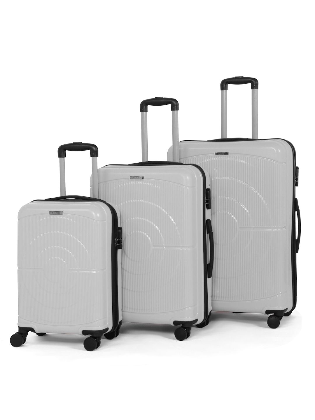 Teakwood Leathers Set of 3 Concentrix Hard Sided Trolley Suitcases - Cabin+Medium+Large-picture-23