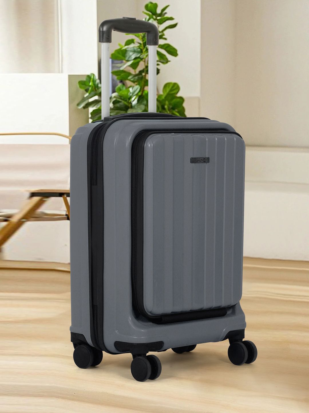 Teakwood Leathers Xylo Textured Hard-Sided Cabin Trolley Bag - Volume 38L-picture-49