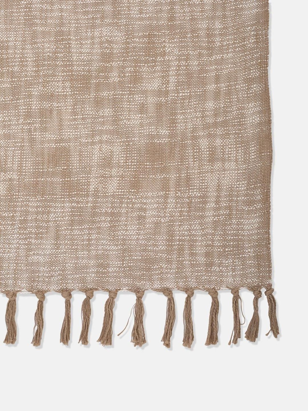 Fabindia Beige & Off White Woven Design Cotton Double King Bed Covers-image-6