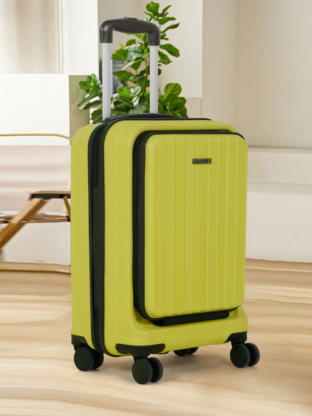 Teakwood Leathers Xylo Textured Hard-Sided Cabin Trolley Bag - Volume - 38L-picture-44