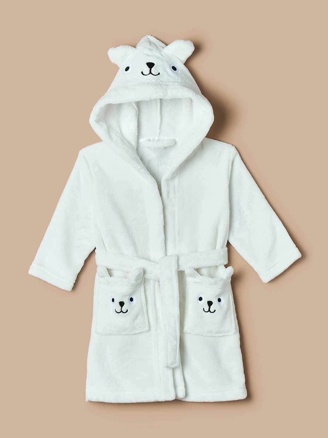Juniors by Babyshop Printed Hooded Knee Length Bath Robe & Wraps-image-35