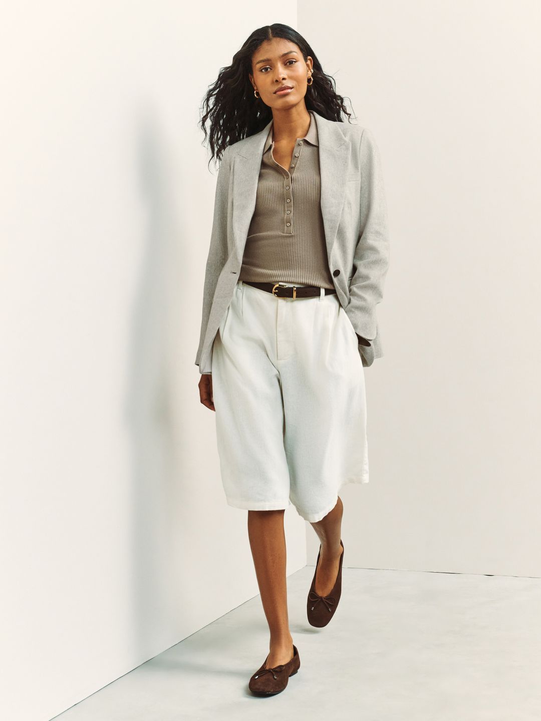 NEXT Notched Lapel Collar Single Breasted Casual Blazer-picture-10