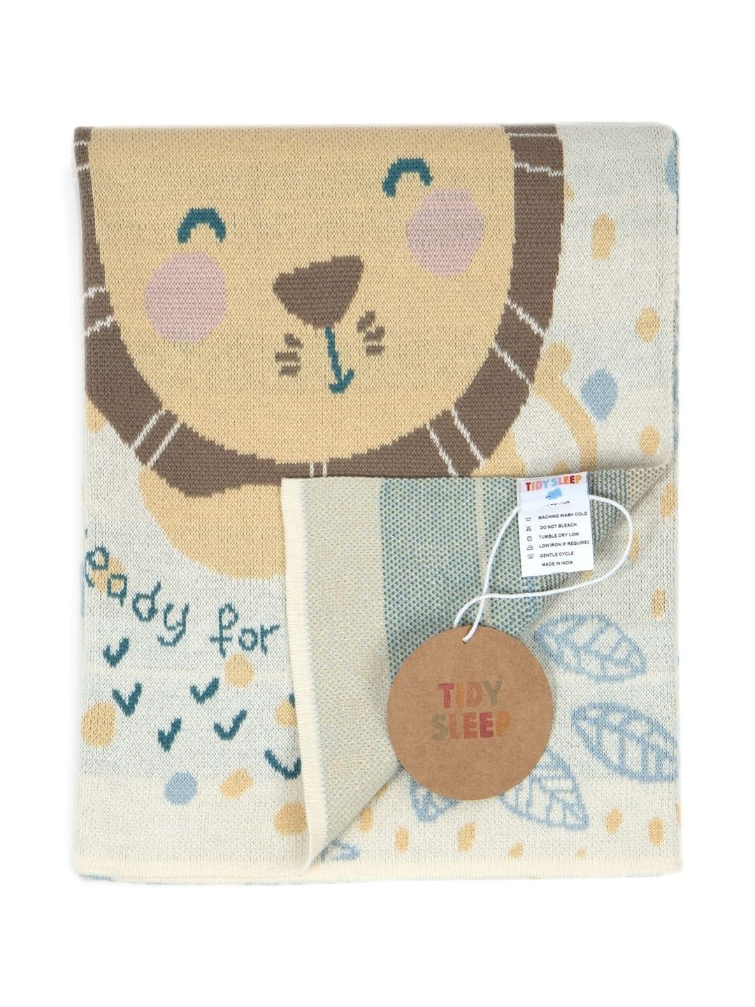 TIDY SLEEP Blue & Cream-Coloured Cartoon Characters Mild Winter 210 GSM Blanket-picture-10