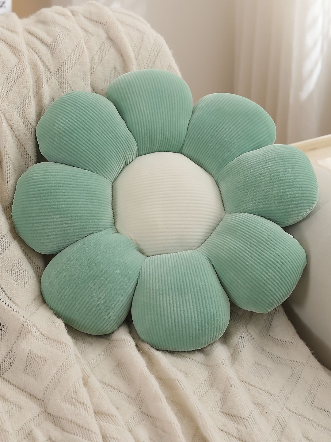 HOKIPO Green Cotton Filled Cotton Core Pillow-picture-15