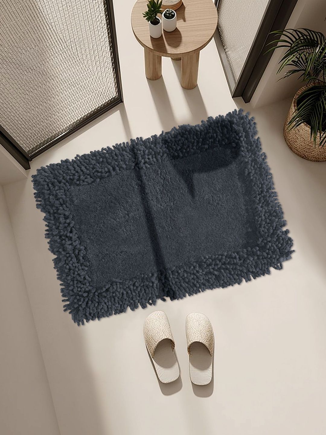 Homzz Charcoal Cotton No Shredding Floor Mat-image-15