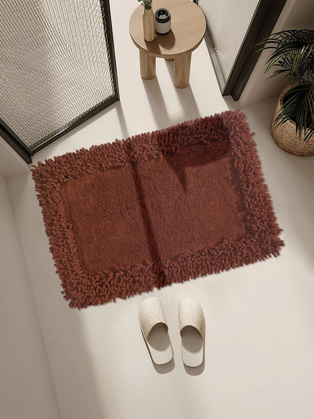Homzz Rust Cotton No Shredding Floor Mat-picture-38