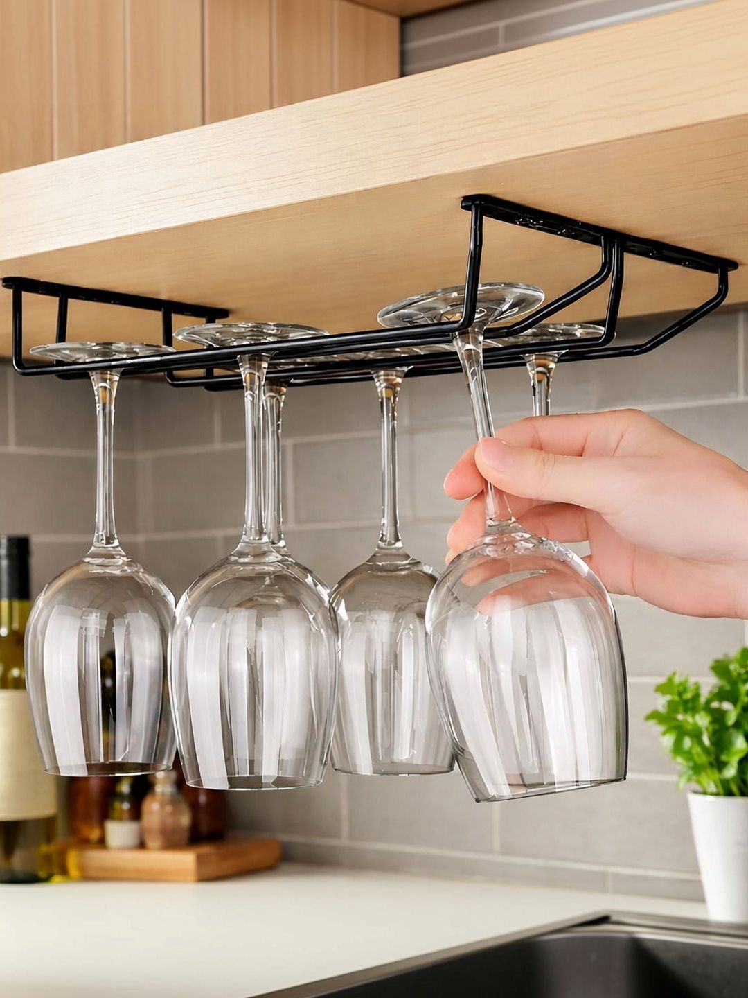 DXDT Black Wine Glass Hanging Holder-image-31