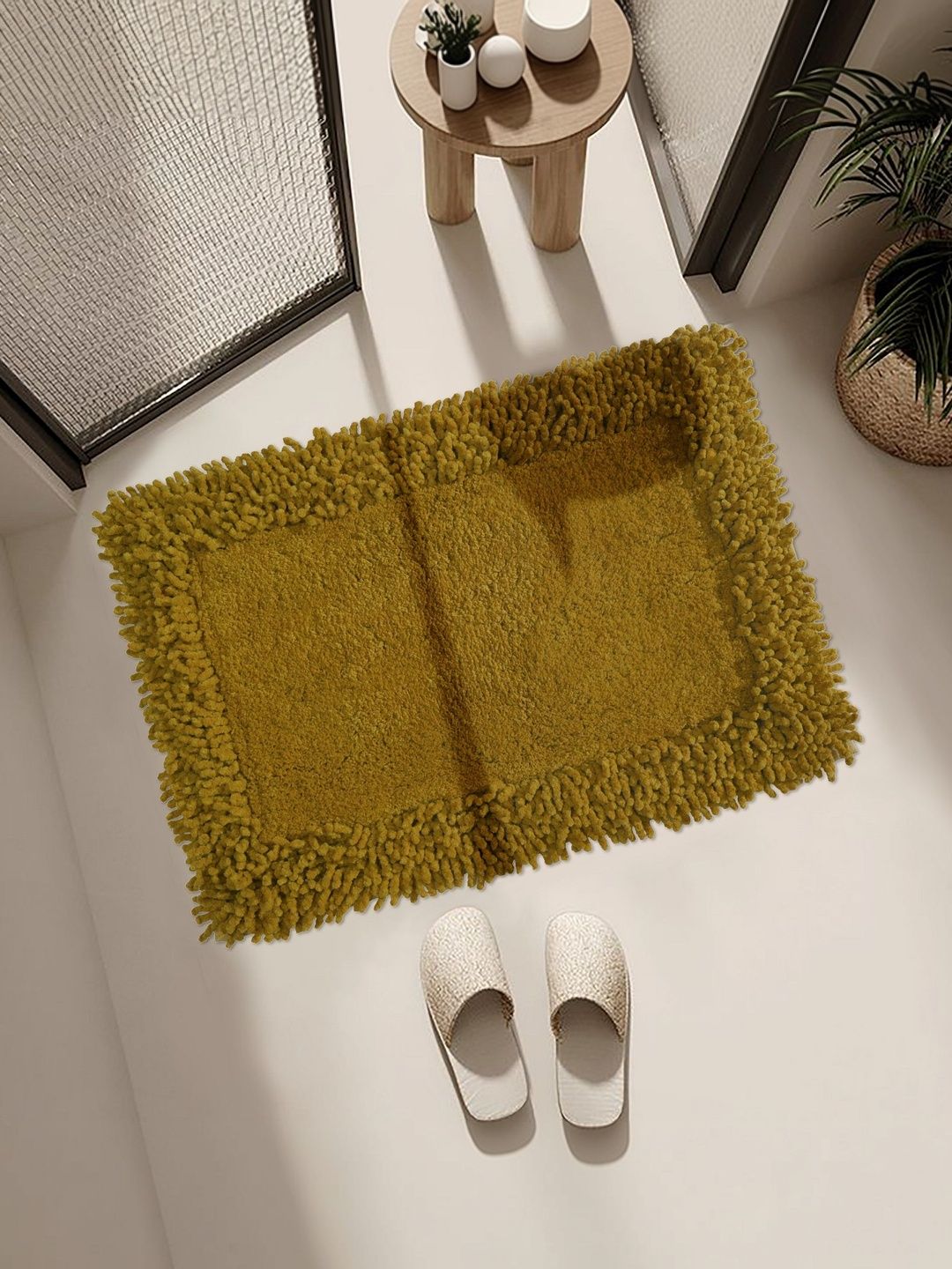 Homzz Mustard Cotton No Shredding Floor Mat-picture-51