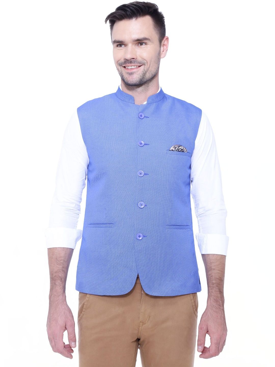 FRIENDHOOD Mandarin Collar Nehru Jackets-picture-42