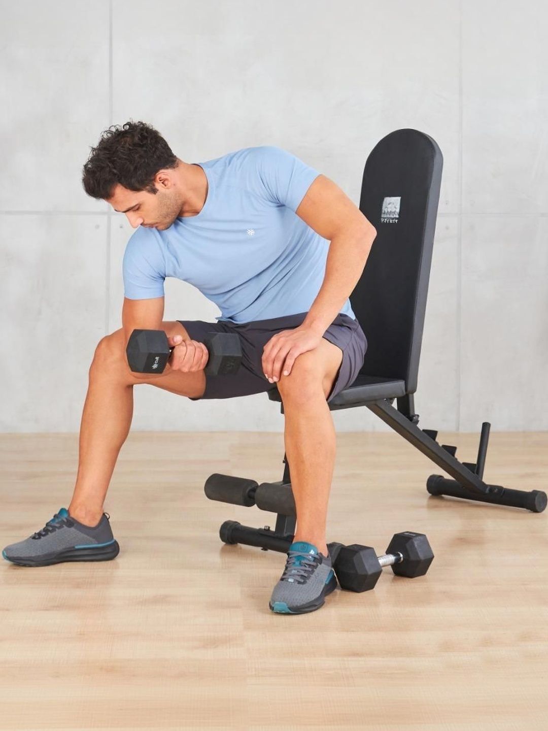 FITKIT Steel Alloy Adjustable Multipurpose Fitness Bench-image-26
